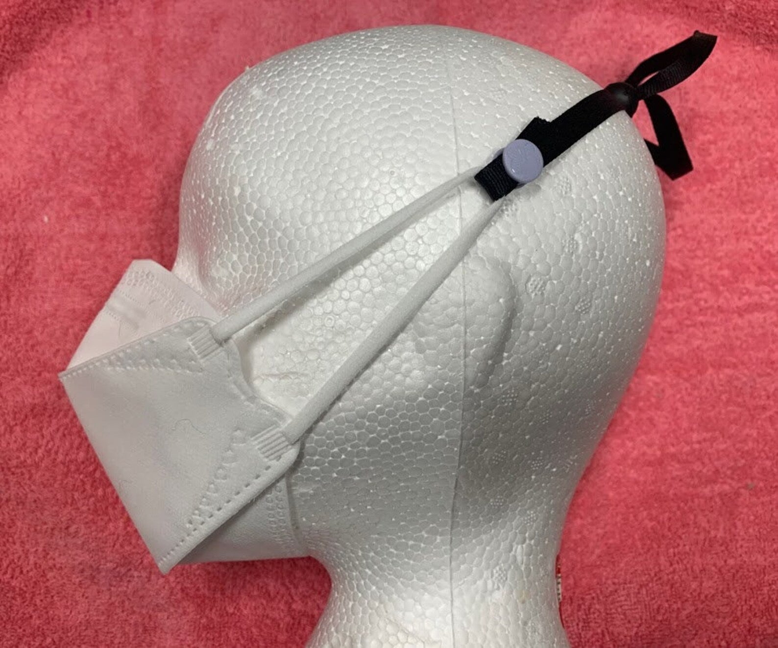 Special Offer! Mask Adjustable Elastic Drawstring With Toggle White  - Canada