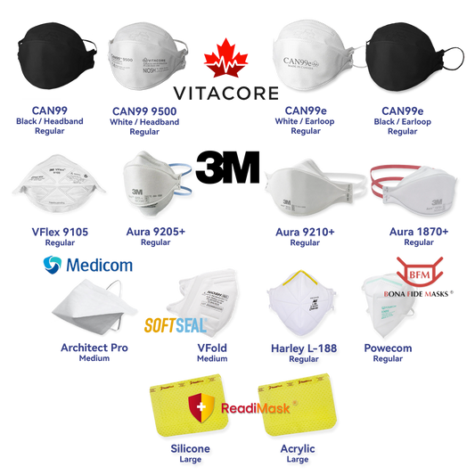 Regular/Medium N95 & Equivalent Sampler Pack 2025