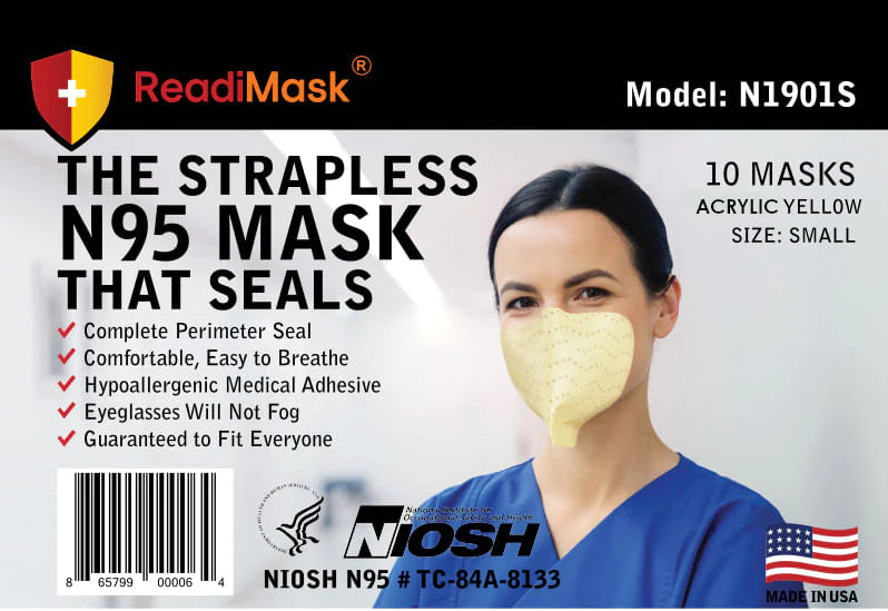 ReadiMask N1901 Strapless N95 Mask - Acrylic